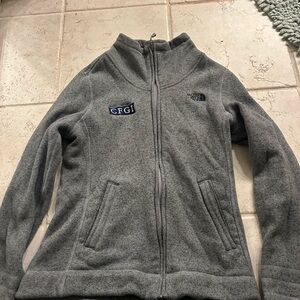 The North Face Charcoal Full-Zip Fleece Jacket